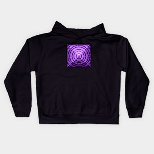 Sacred Geometry Purple Pyramids Kids Hoodie